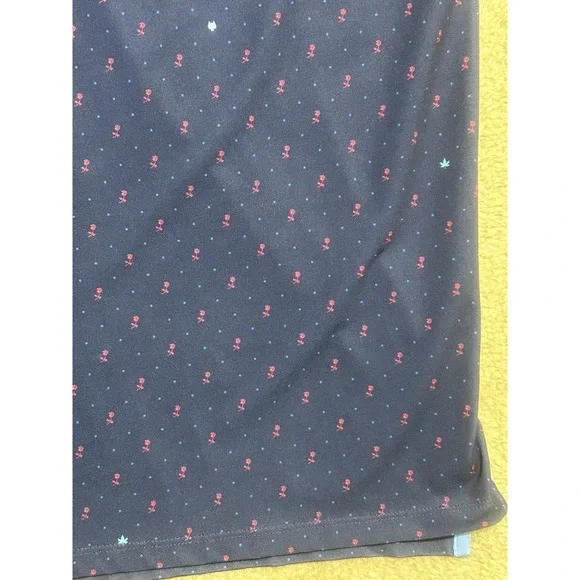 Greyson Polo Shirt Men Size 2XL‎ Navy Red Rose Floral All Over Print Performance - Picture 5 of 11